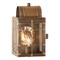 Irvin's Country Tinware Small Wall Lantern in Weathered Brass